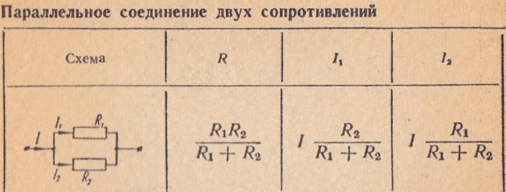 Соединение сопротивлений