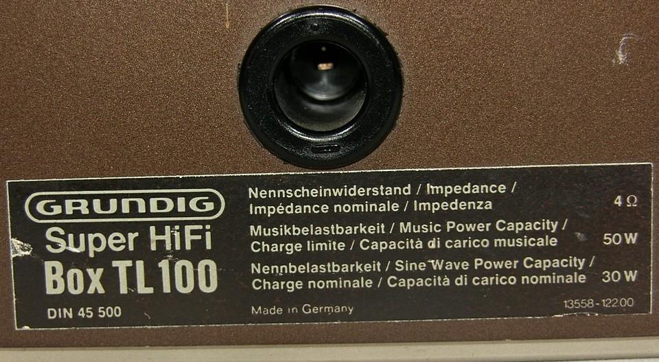 Grundig Box TL 100 Grundig Box TL 100