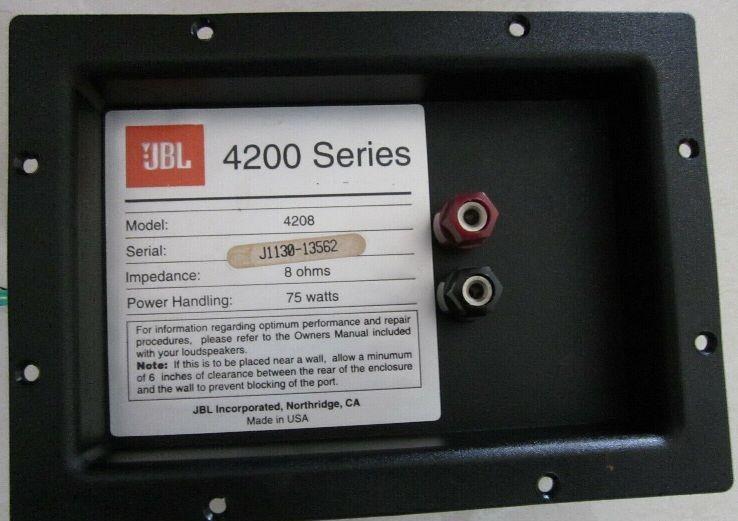 JBL 4208 JBL 4208
