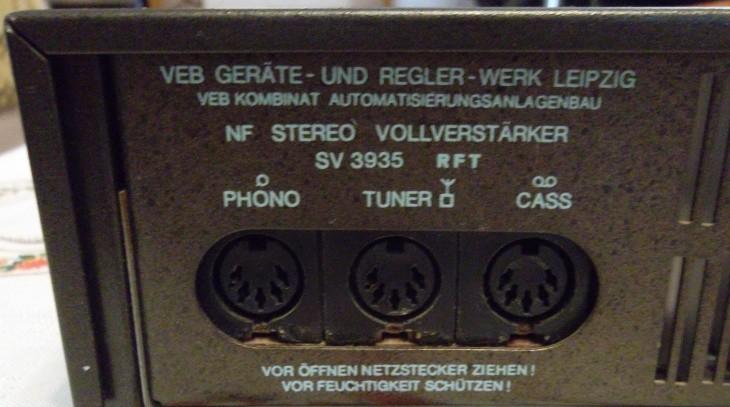 Элементы внутренней платы усилителя RFT SV 3935 Hi-Fi