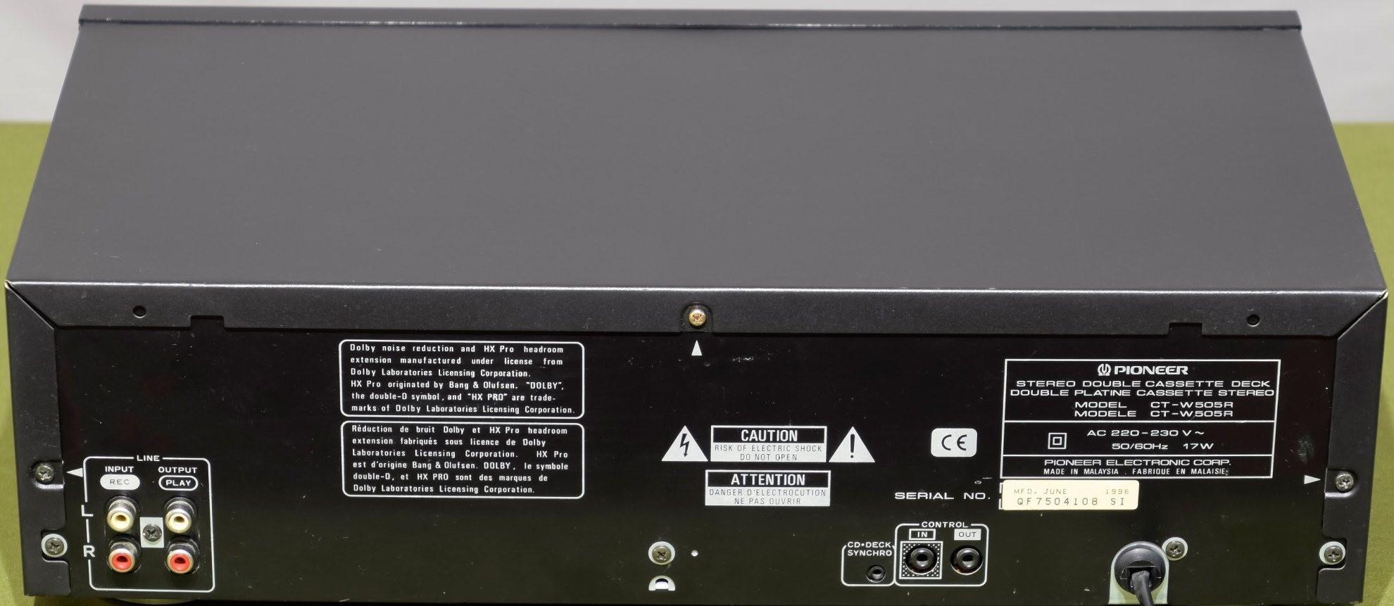Pioneer CT-W505R