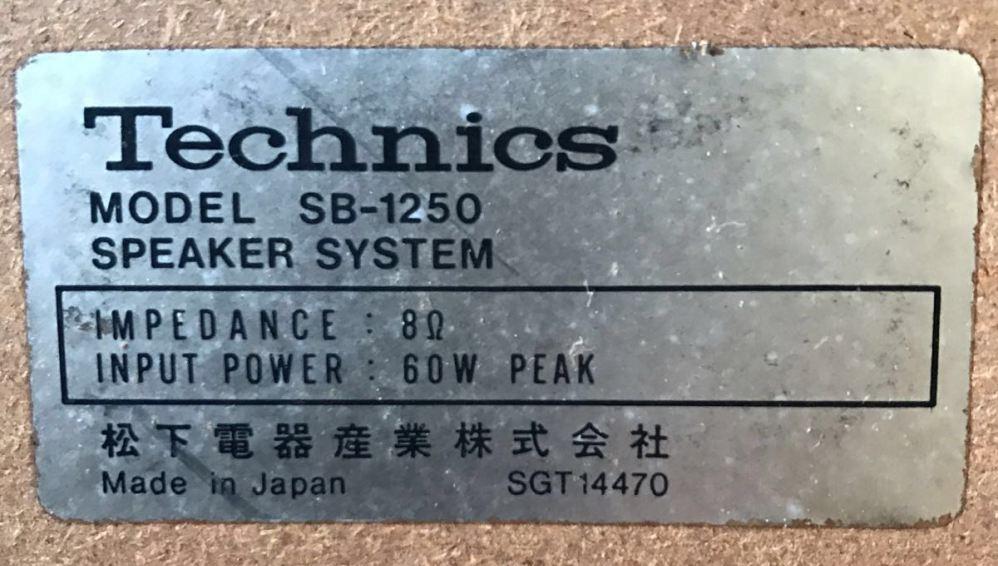 Technics SB-1250 Technics SB-1250