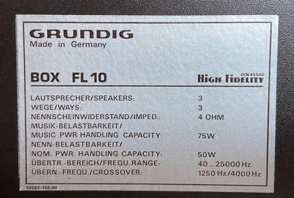 Grundig Box FL 10 Grundig Box FL 10