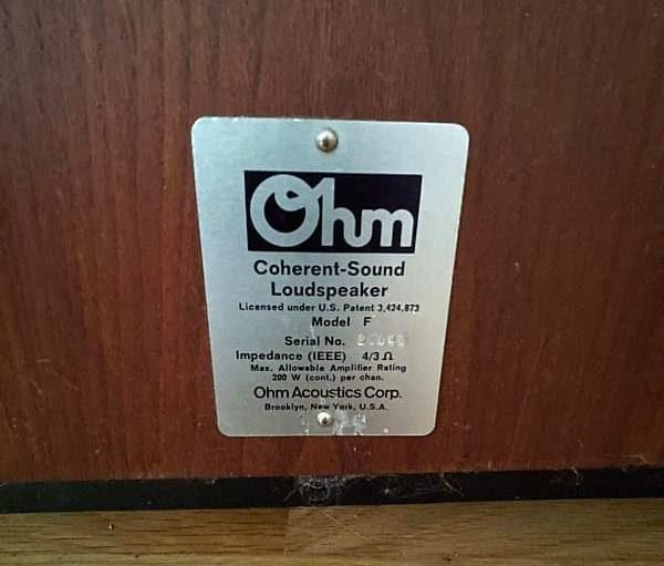 Ohm Acoustics F