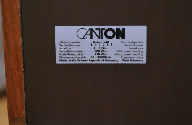 Canton Quinto 540 Canton Quinto 540