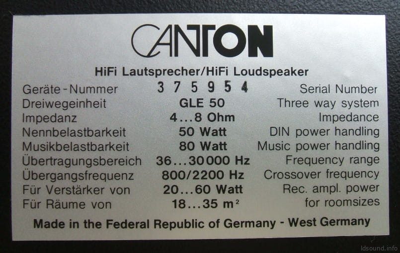 Canton GLE 50