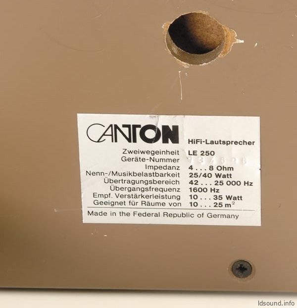Canton LE 250