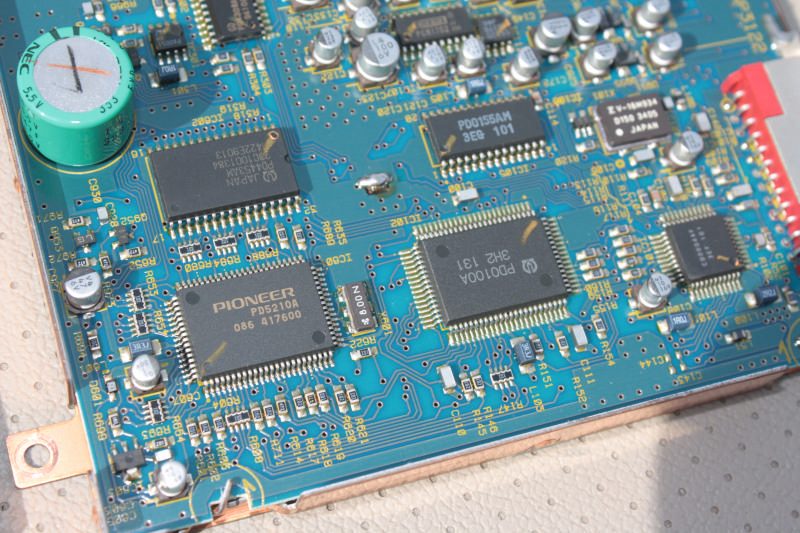 Плата Pioneer RS-A2 с микросхемами PD0100A, PD5210A, PDG155AM и маркировкой Pioneer